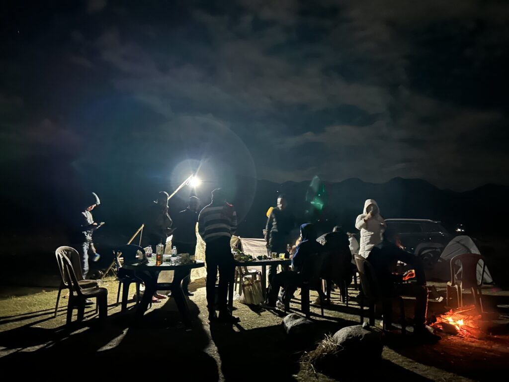 night camp at saralpara