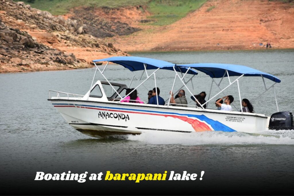 Boating at barapani lake