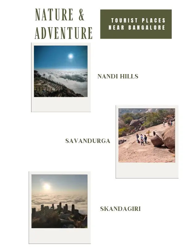 Nature & Adventure tourist places near Bangalore
