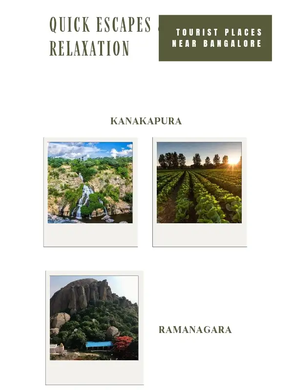 Quick Escapes & Relaxation Tourist places near Bangalore